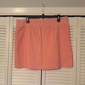 Eight clovers gingham check skirt skort sz 14 NWT
